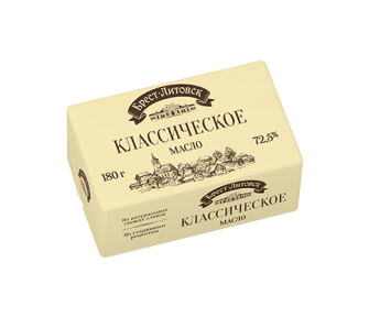 Масла салодкаслів.несол.Брэст-Літоўск 72,5% 180г