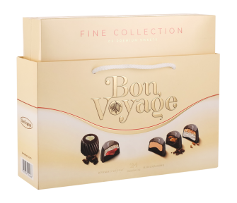 Набор конфет "Bon Voyage" premium №2 370 г бежевая коробка