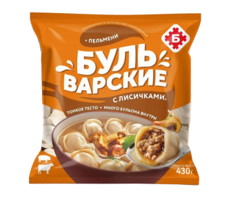 Бульварныя варэнікі з лісічкамі