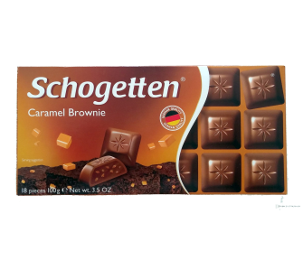 Шоколад Schogetten Caramel brownie мол.шокол.крем брауни 100г