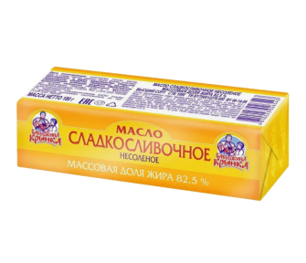 Масла "Бабушкина крынка" салодкая сліва несалёнае 82,5%