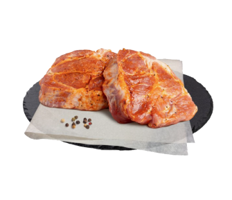 Стейк из свиной шеи в маринаде охл.