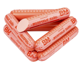 Сосиски Молочные лайн мяс. в/с